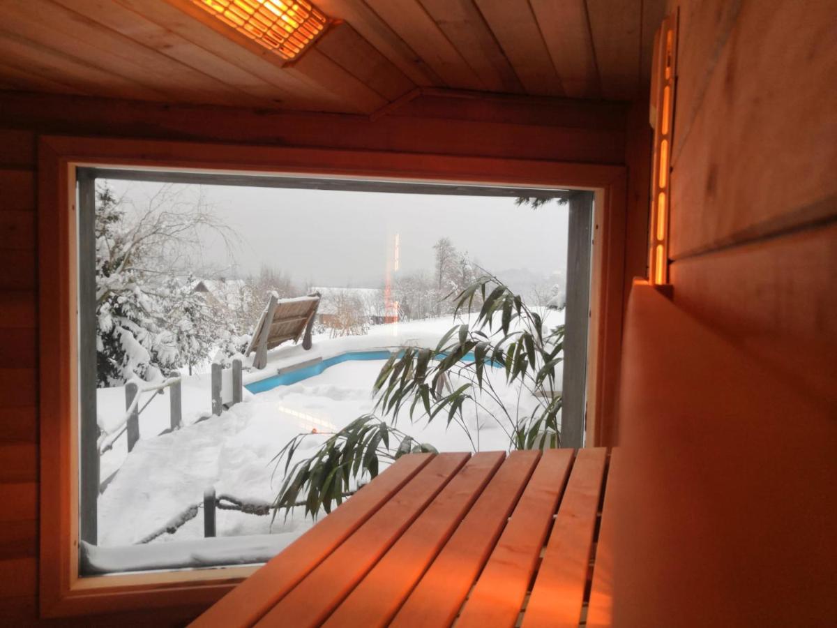 Sen Sosen - Czarujacy Dom Z Sauna, Basenem I Stodola Lekawica  Bagian luar foto